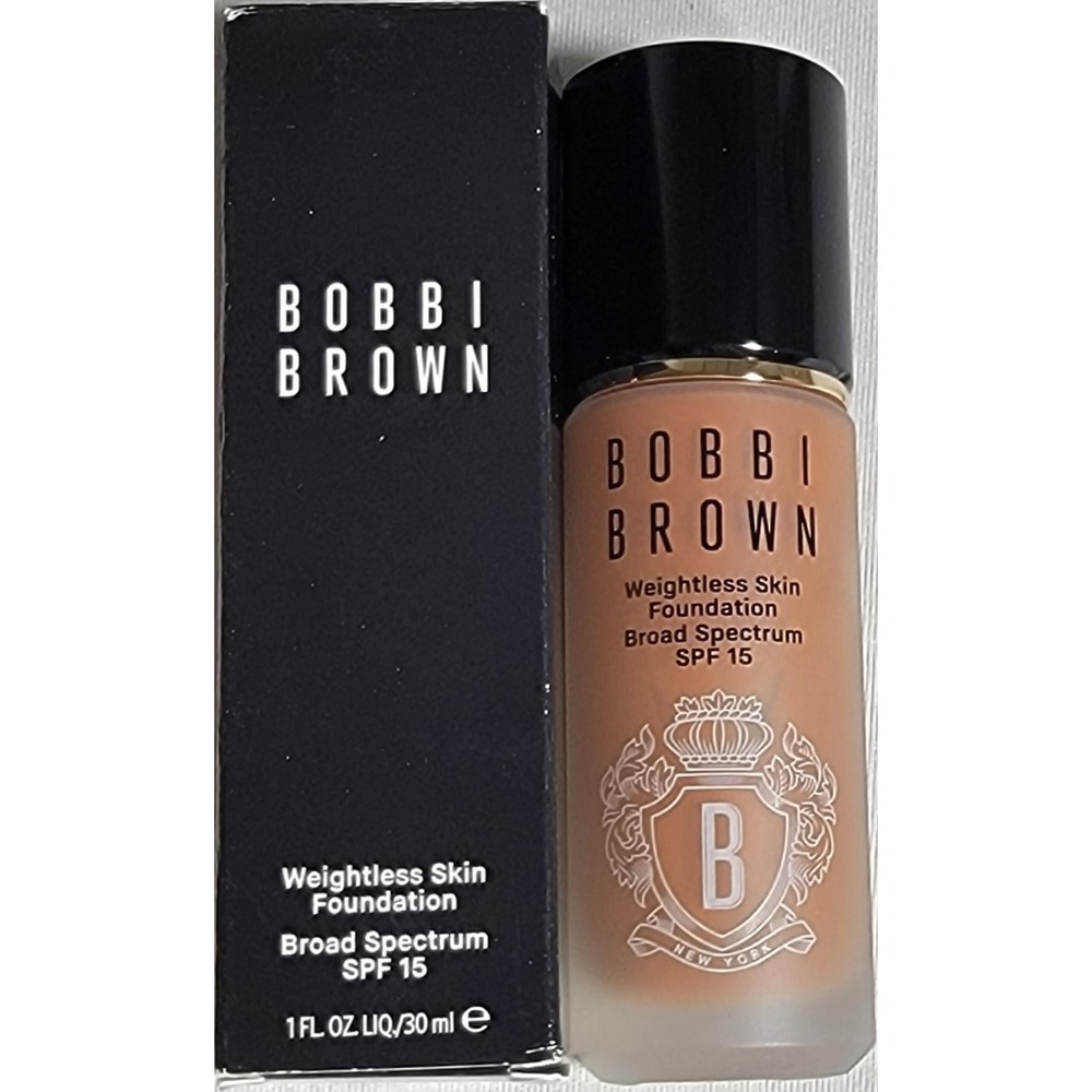 Bobbi Brown Weightless Skin Foundation SPF 15 W-096 Warm Walnut 1oz 30ml New